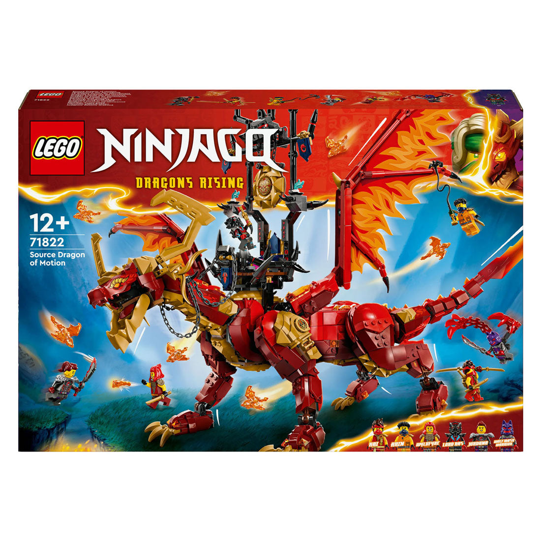 Lego Ninjago 71822 Brondraak de mouvement