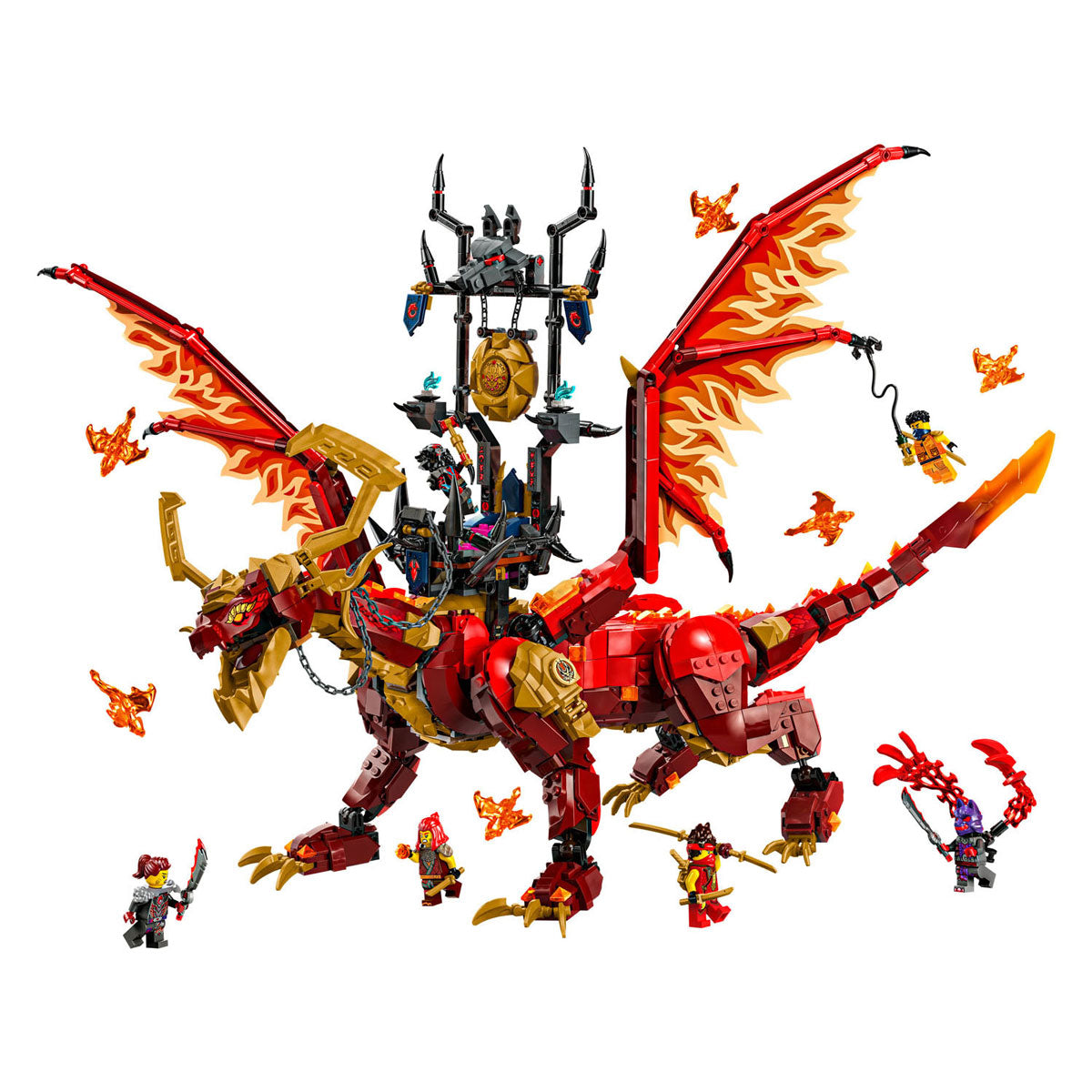 Lego Ninjago 71822 Brondraak de mouvement