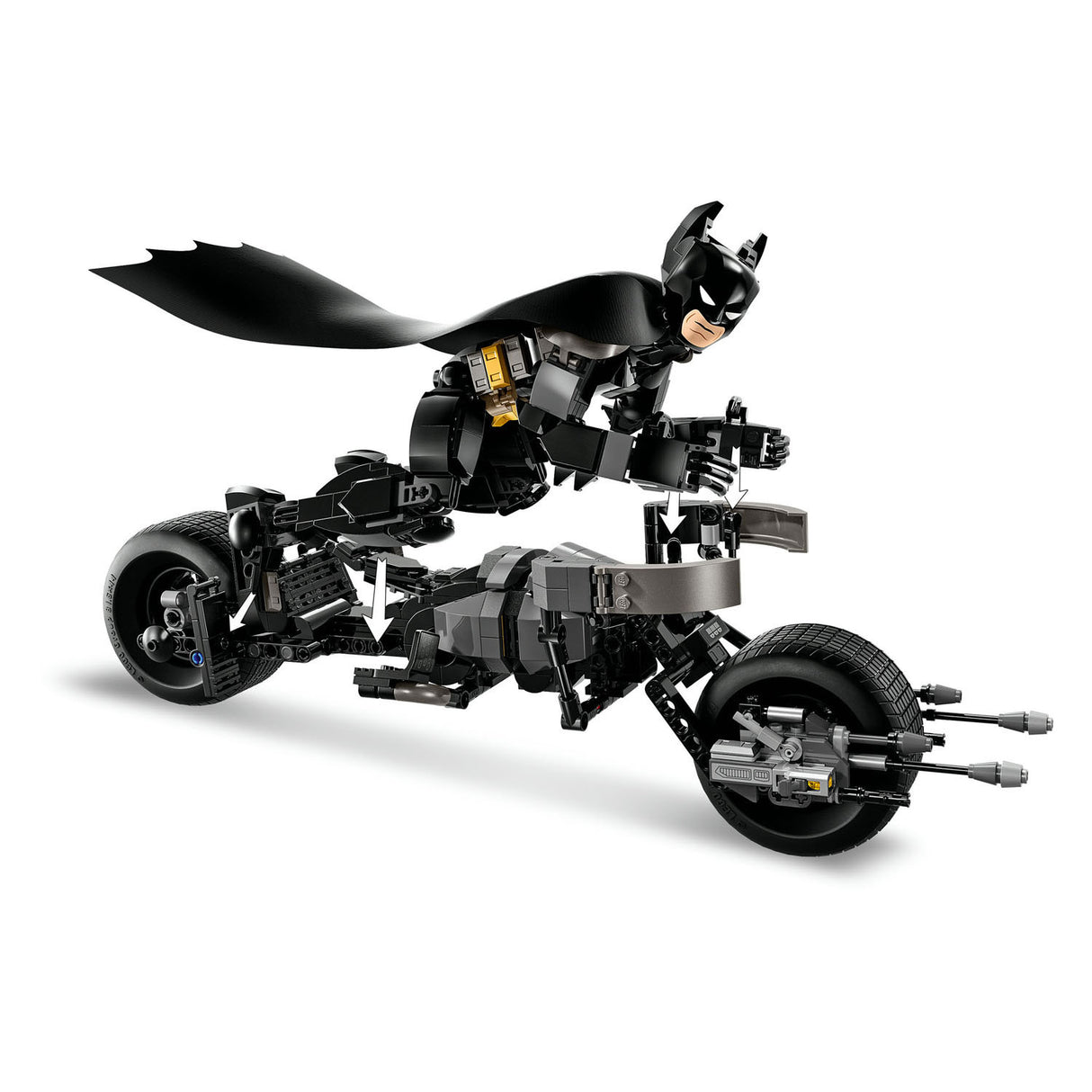 Lego Super Heroes 76273 Batman Building Figure et le moteur de pod Bat