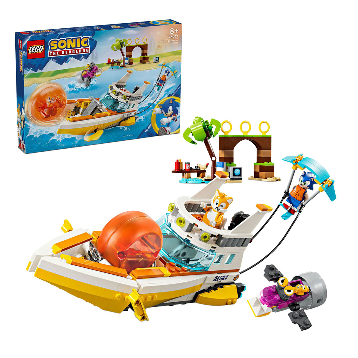 Lego Sonic 76997 Le bateau d'aventure de Tails