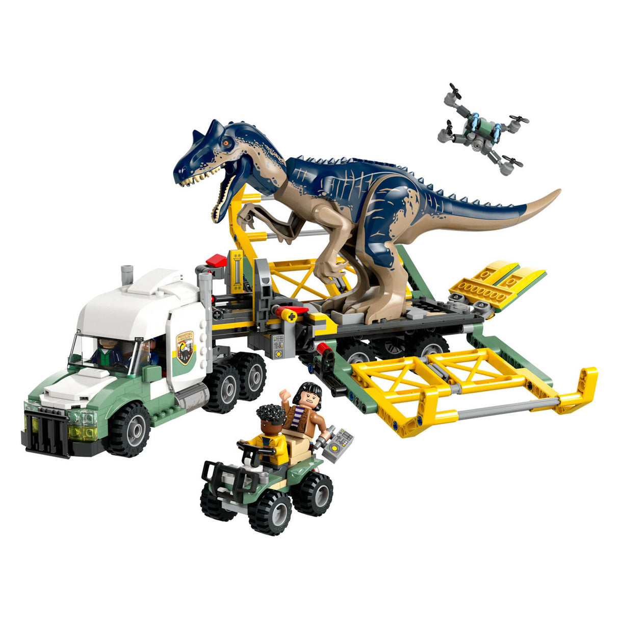 Lego Jurassic World 76966 Missions de dinosaures : camion de transport d'allosaure