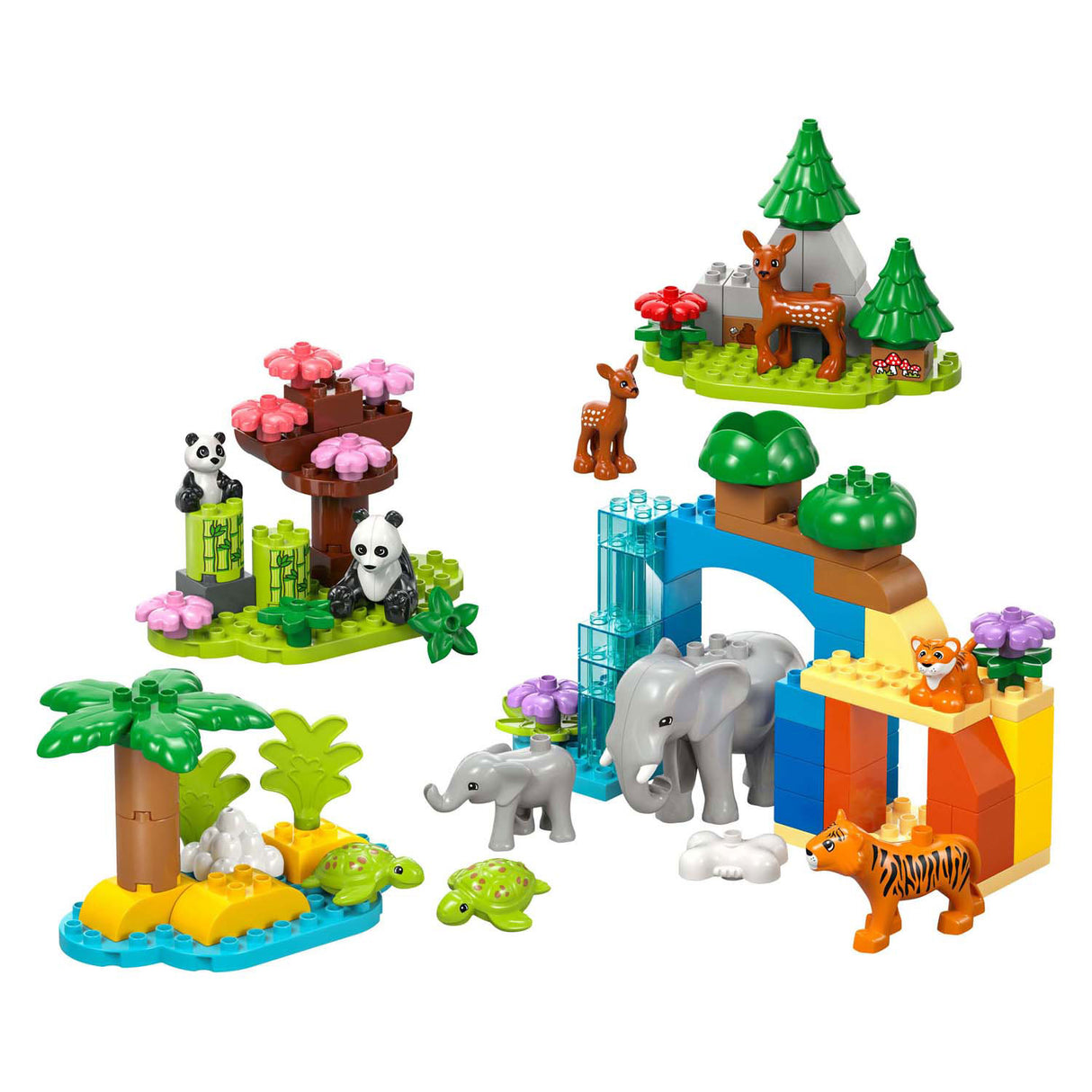 Lego duplo town 10446 familles 3 en 1 d'animaux sauvages