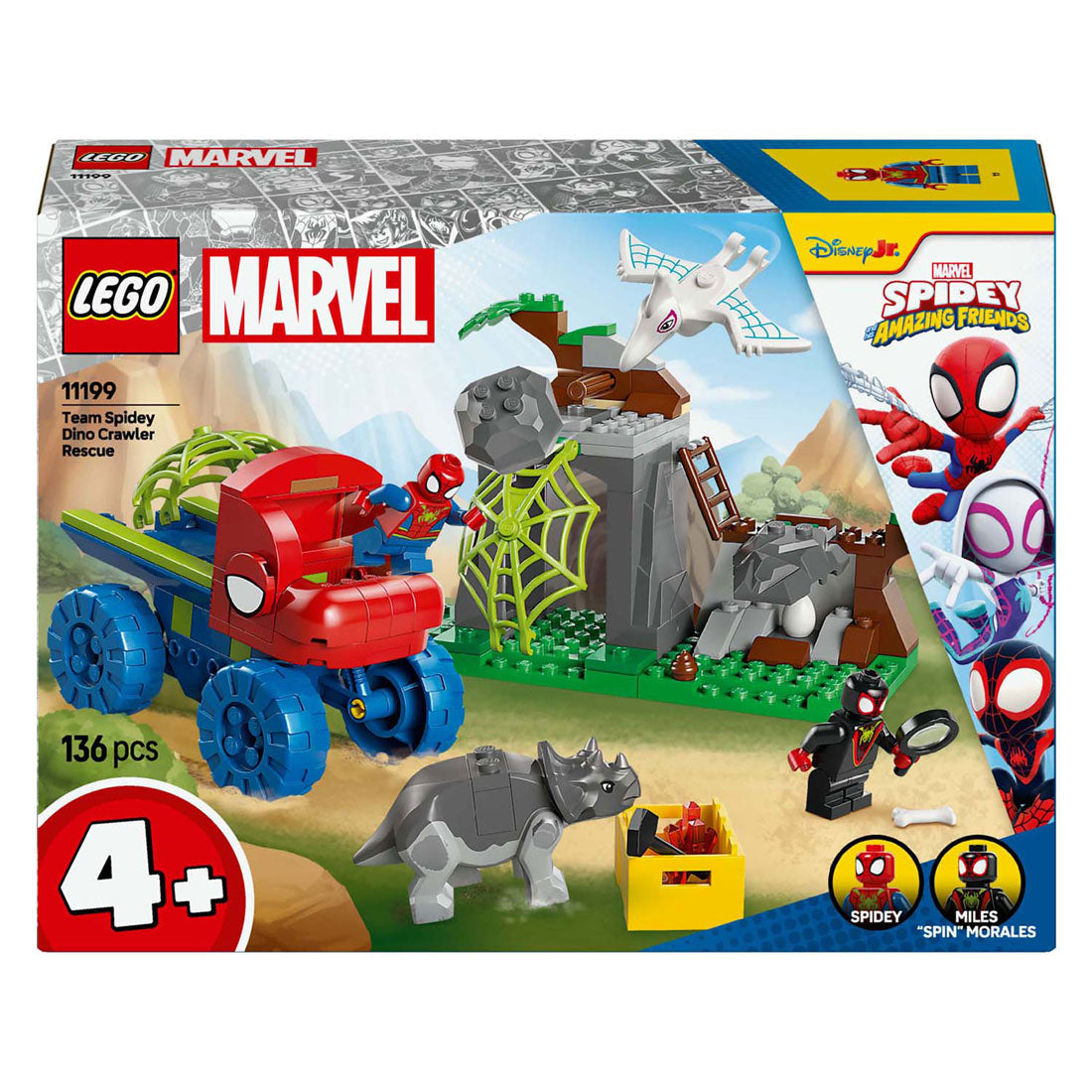 Lego Spidey 11199 Mission de sauvetage de l'équipe Spidey avec un camion dinosaure