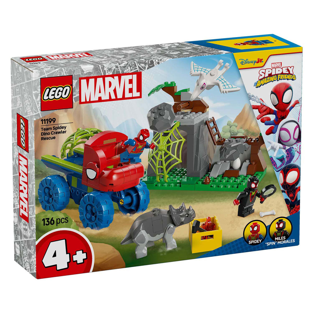 Lego Spidey 11199 Mission de sauvetage de l'équipe Spidey avec un camion dinosaure
