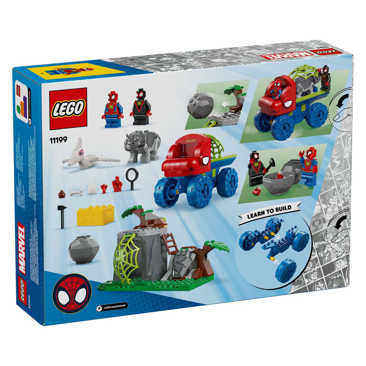 Lego Spidey 11199 Mission de sauvetage de l'équipe Spidey avec un camion dinosaure