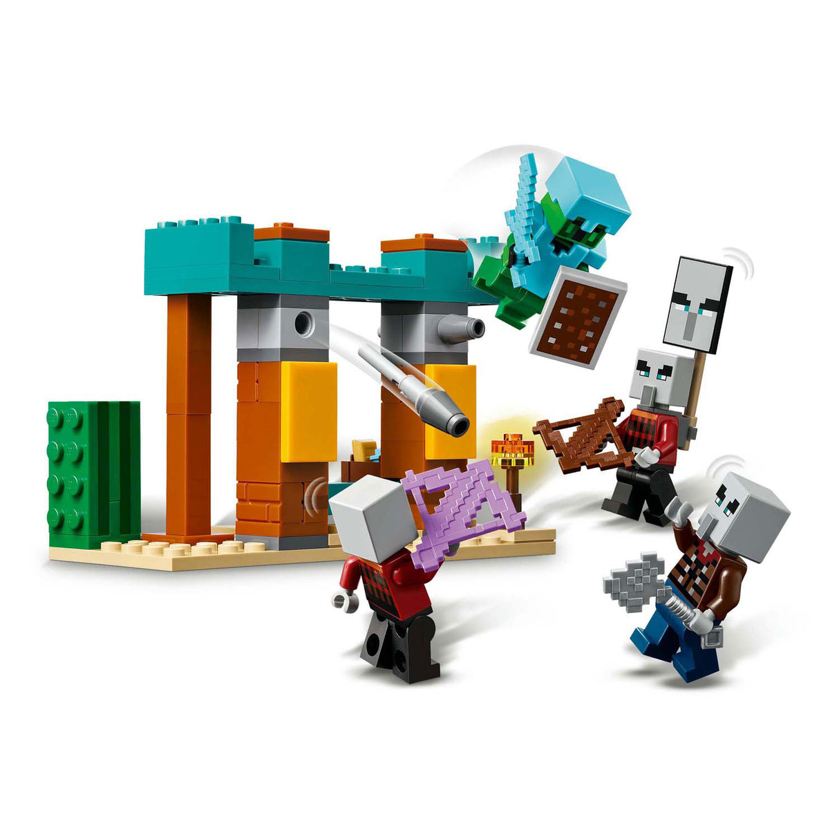 Lego minecraft 21267 les villageois dans le désert