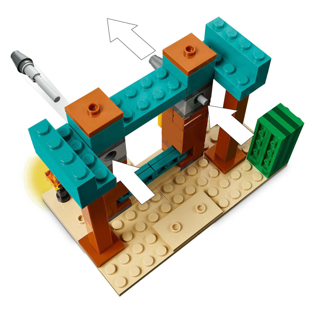 Lego minecraft 21267 les villageois dans le désert