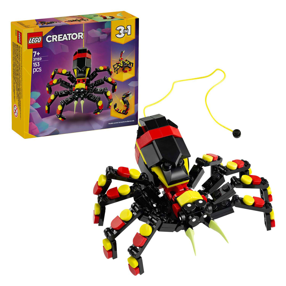 Lego Creator 31159 animaux sauvages : araignée passionnante