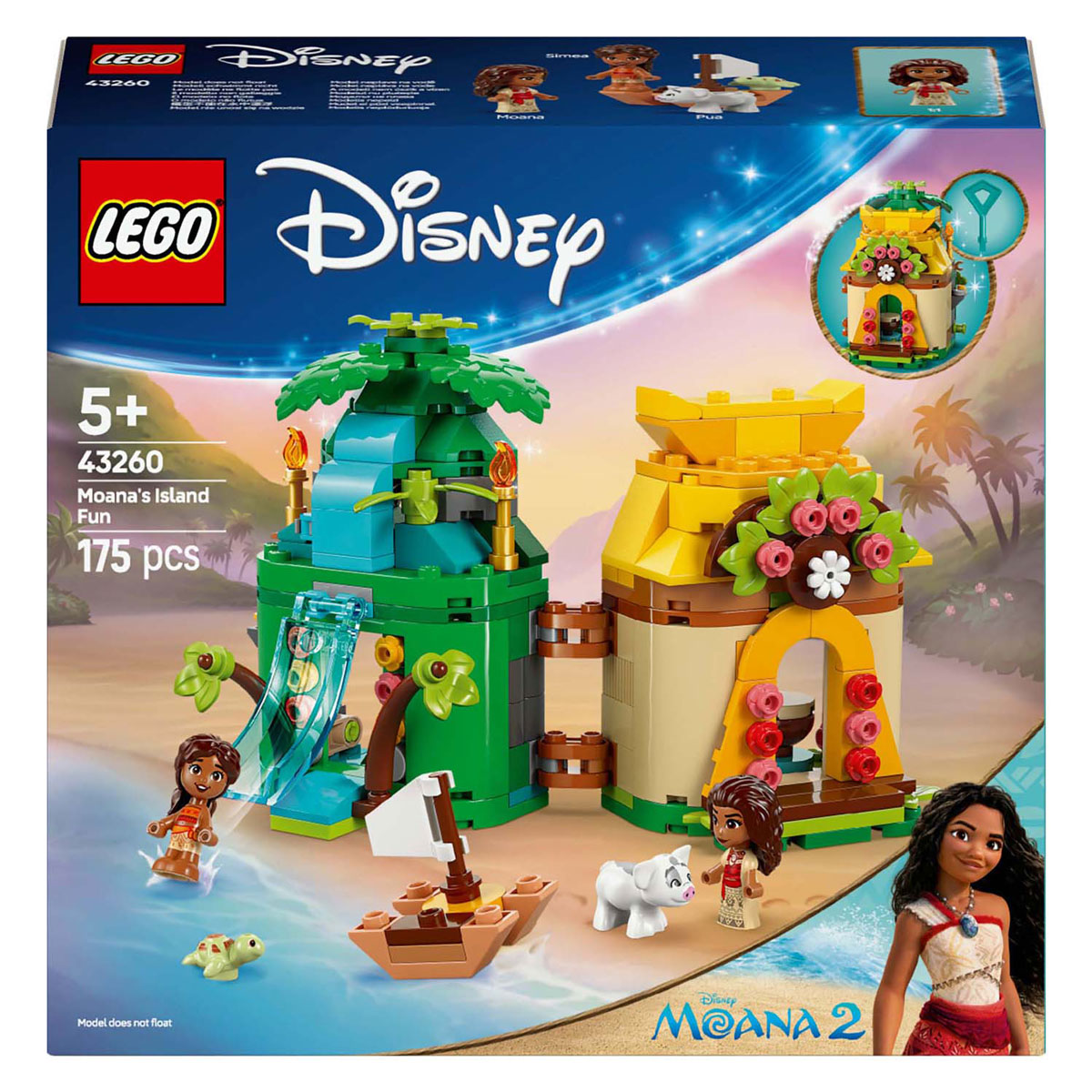 Lego Disney Princess 43260 L'île de jeu de Vaiana