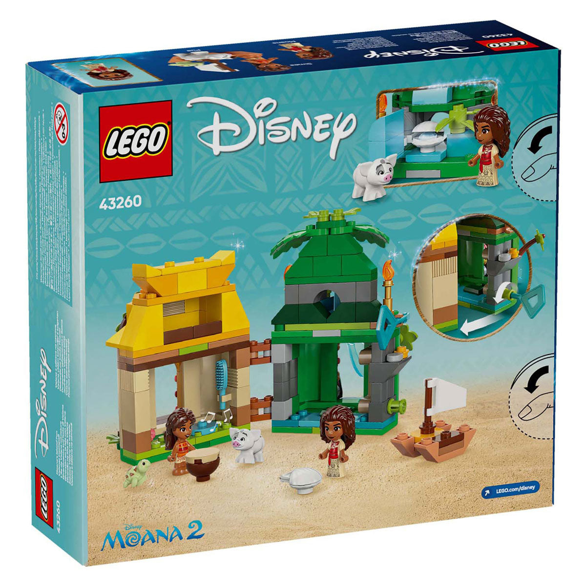 Lego Disney Princess 43260 L'île de jeu de Vaiana