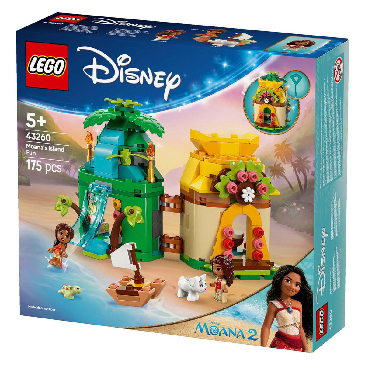 Lego Disney Princess 43260 L'île de jeu de Vaiana