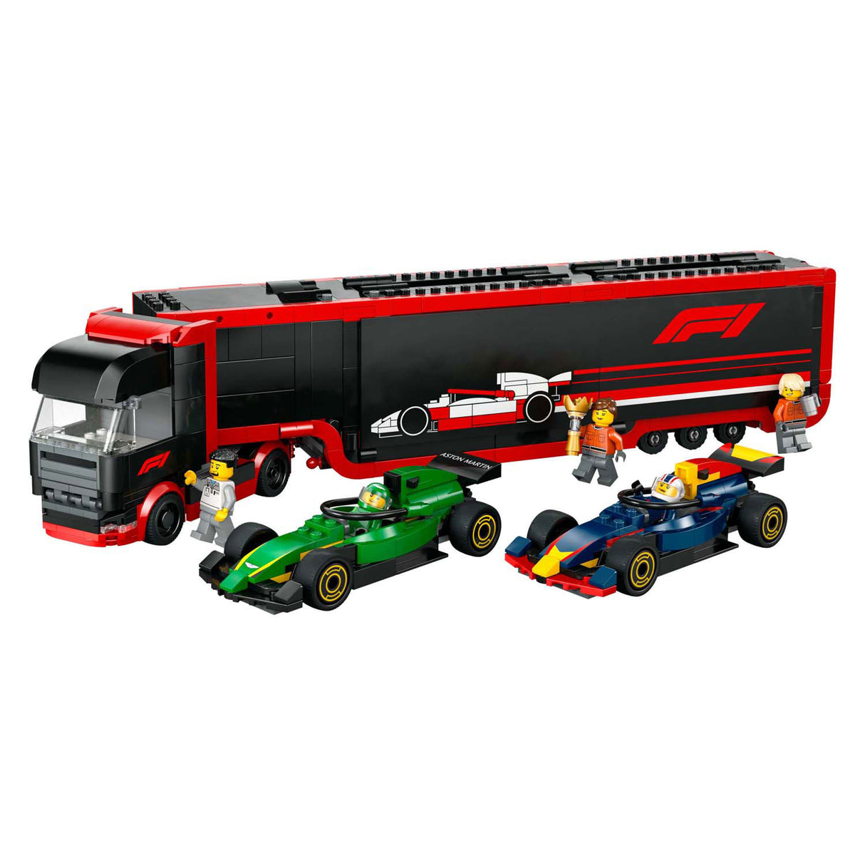 Lego city 60445 camion f1 avec voitures rb20 et amr24 f1