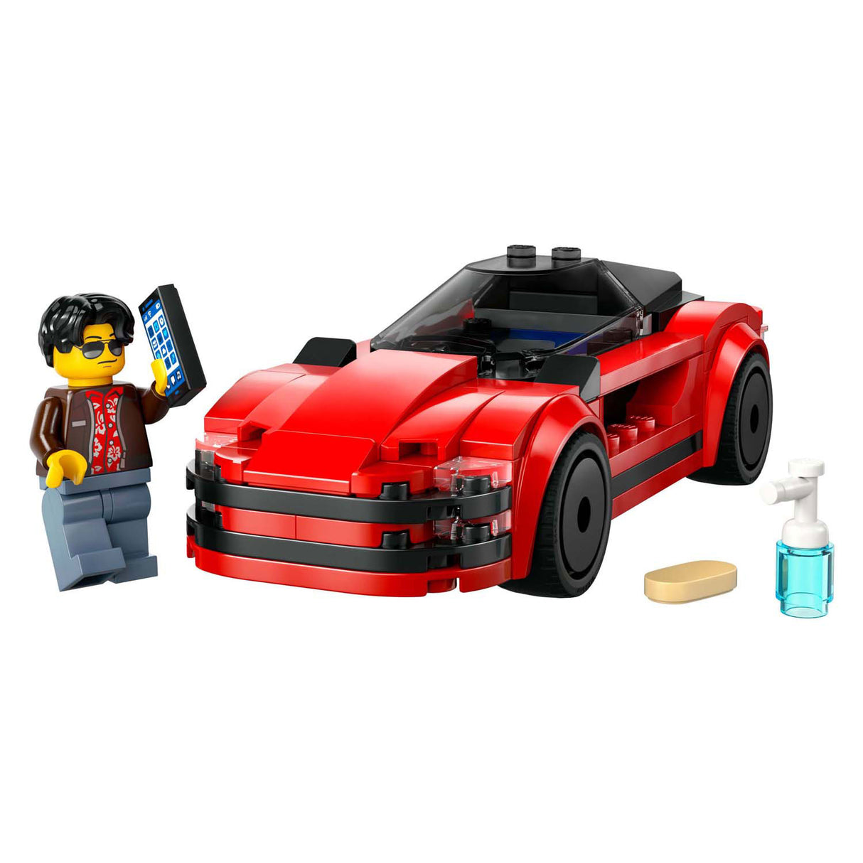 Lego city 60448 voiture de sport rouge