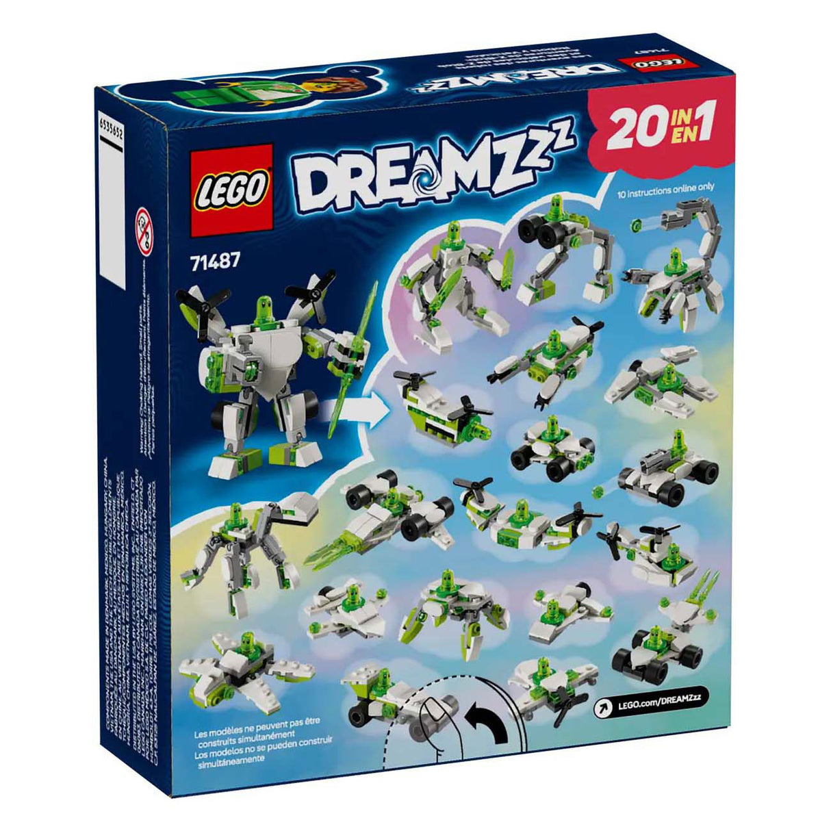 Lego dreamzzz 71487 Les aventures du robot et du véhicule Z-blobs