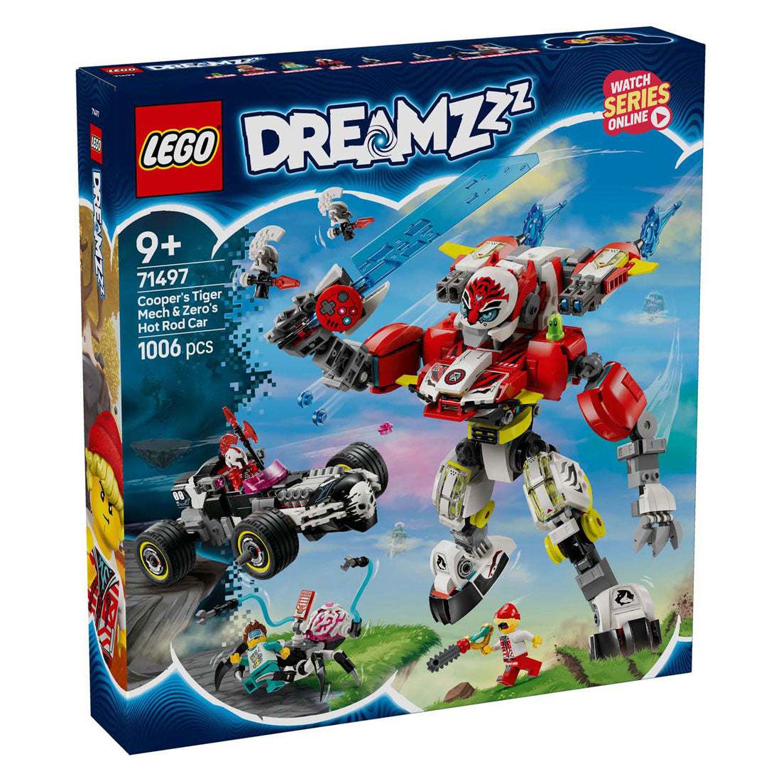Lego dreamzzz 71497 Coopers Tiger Mech et la voiture Hot Rod de Zero