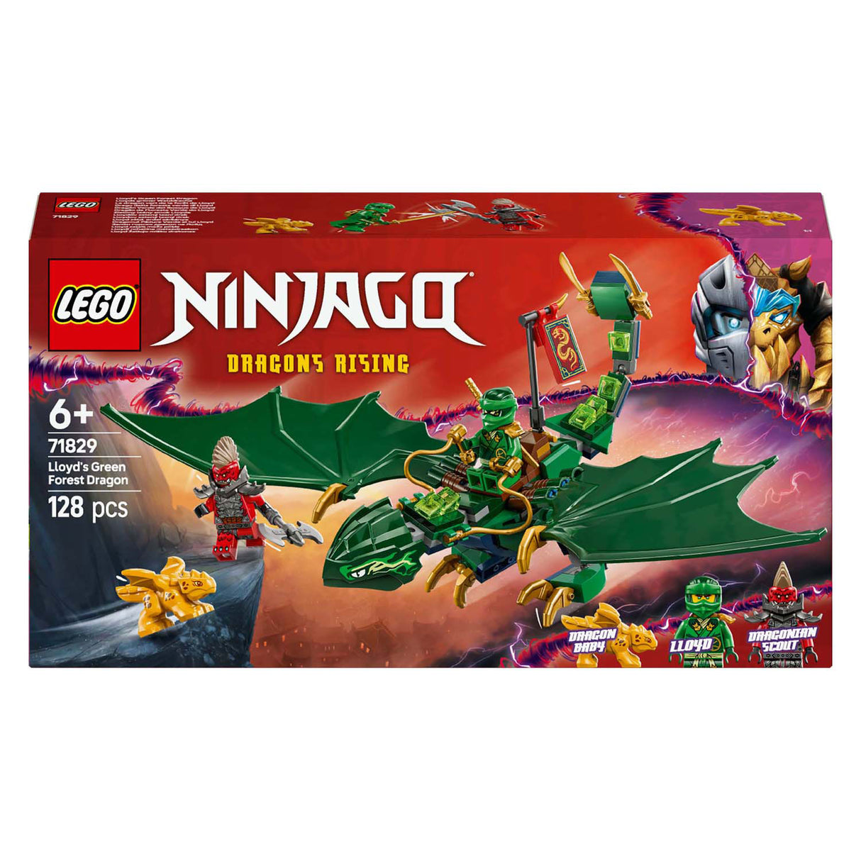 Lego 71829 Ninjago Lloyd's Dragon de la forêt verte | 2 pièces