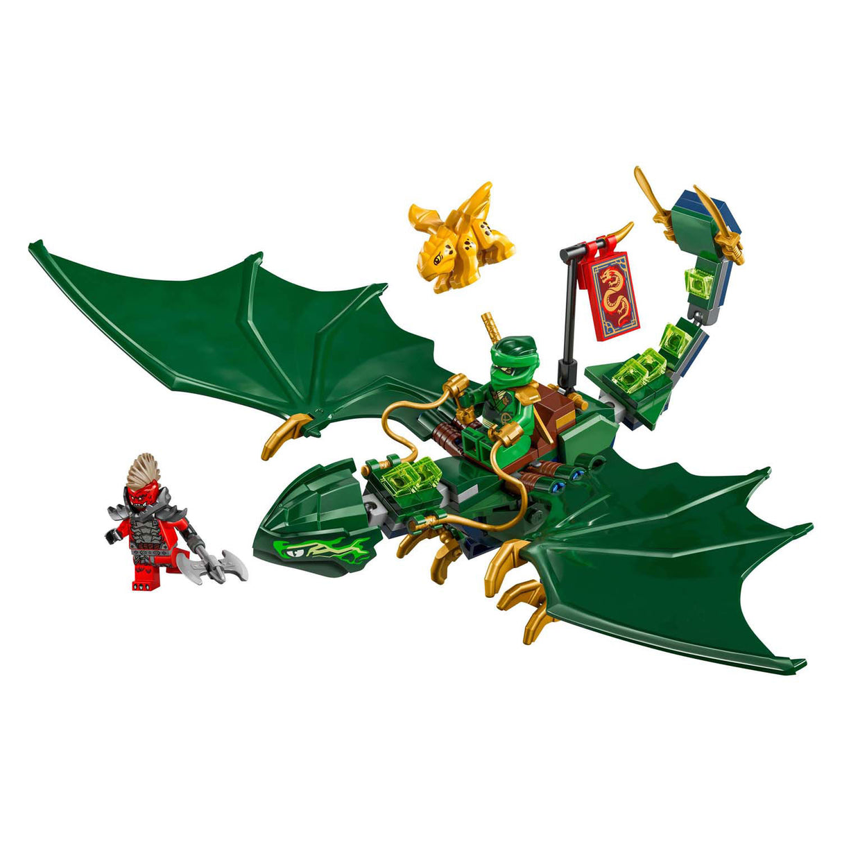 Lego 71829 Ninjago Lloyd's Dragon de la forêt verte | 2 pièces