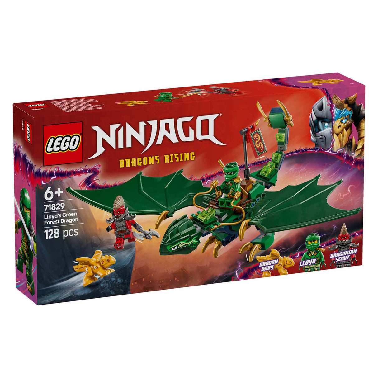 Lego 71829 Ninjago Lloyd's Dragon de la forêt verte | 2 pièces