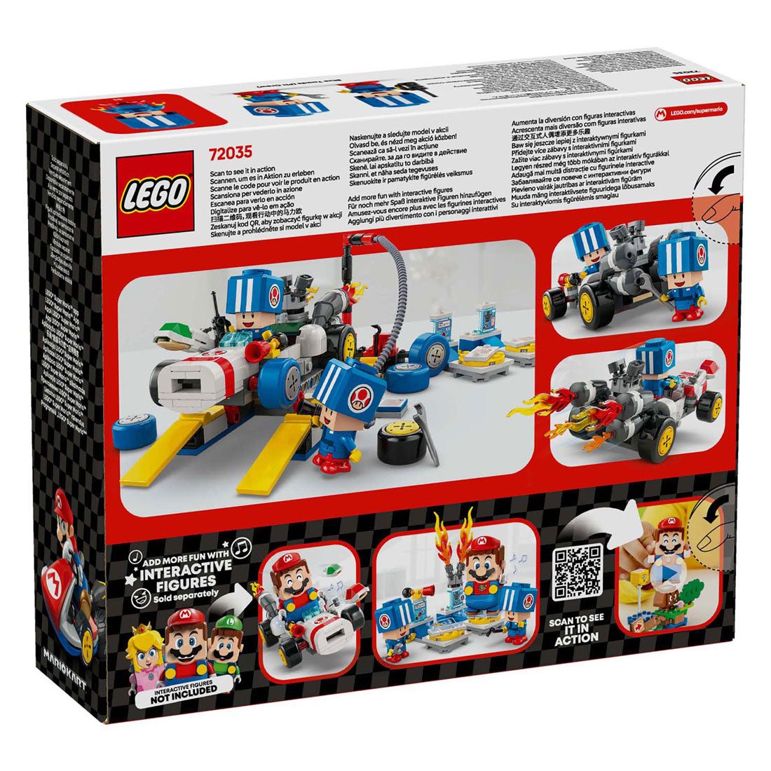 Lego super mario 72035 garage des crapauds mario kart