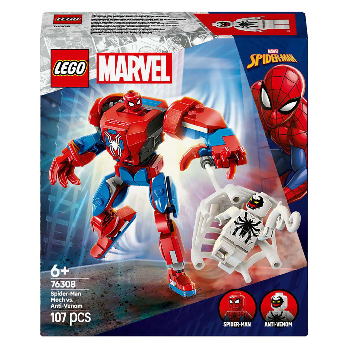 Lego super heros 76308 Le robot Spider-Man contre l'anti-venin