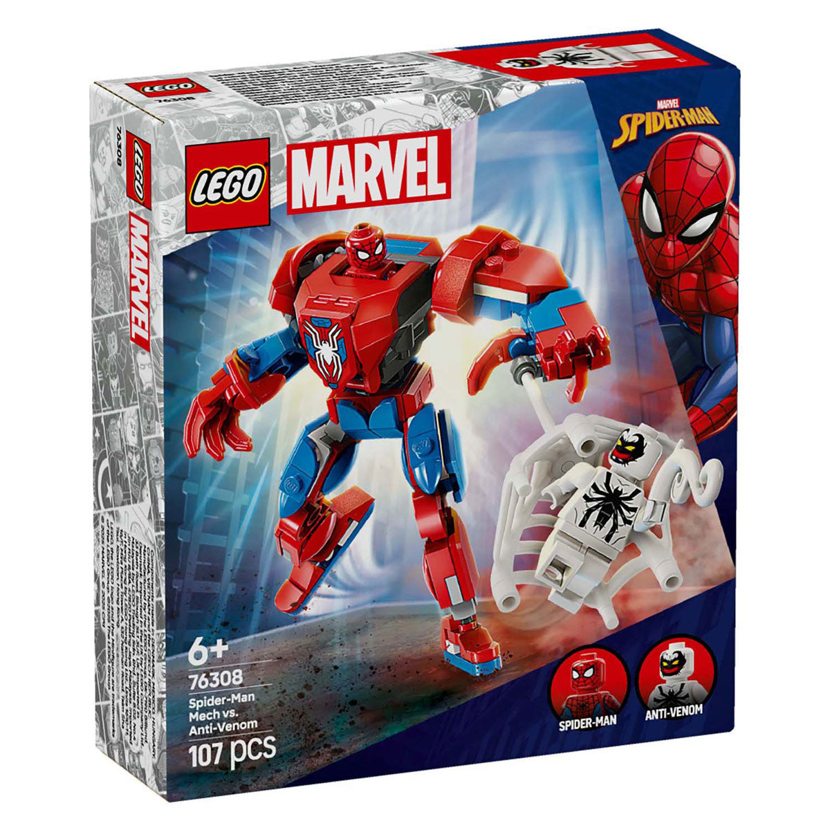 Lego super heros 76308 Le robot Spider-Man contre l'anti-venin