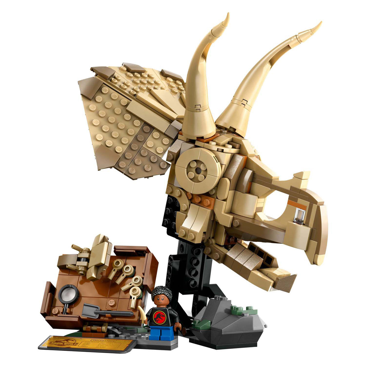 Lego Jurassic World 76969 Fossiles de dinosaures : crâne de tricératops