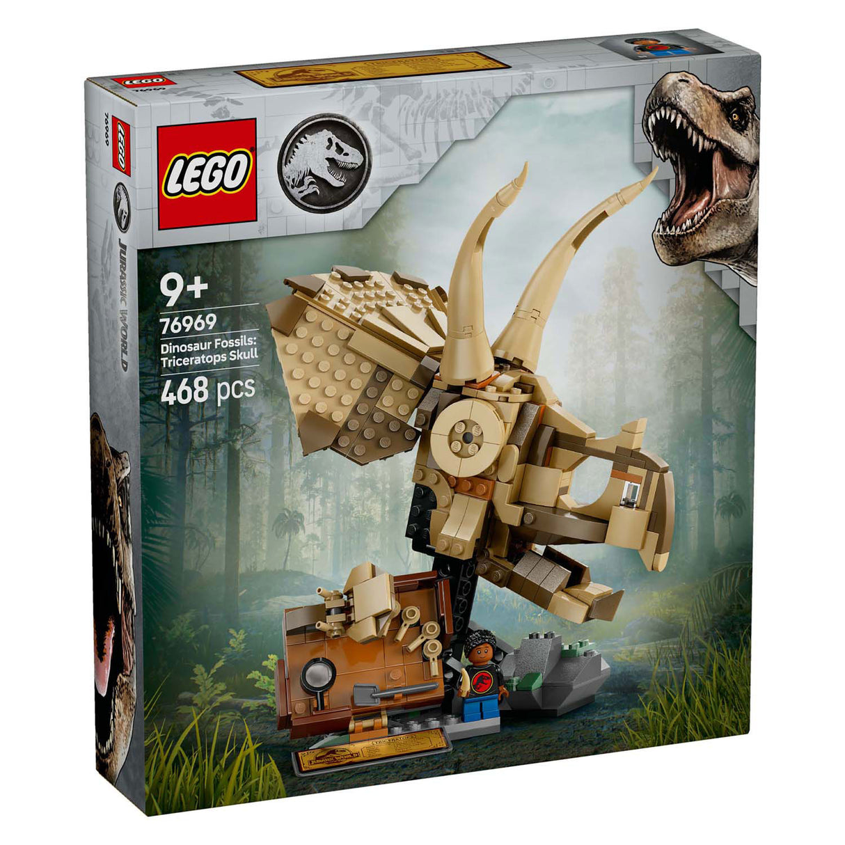 Lego Jurassic World 76969 Fossiles de dinosaures : crâne de tricératops