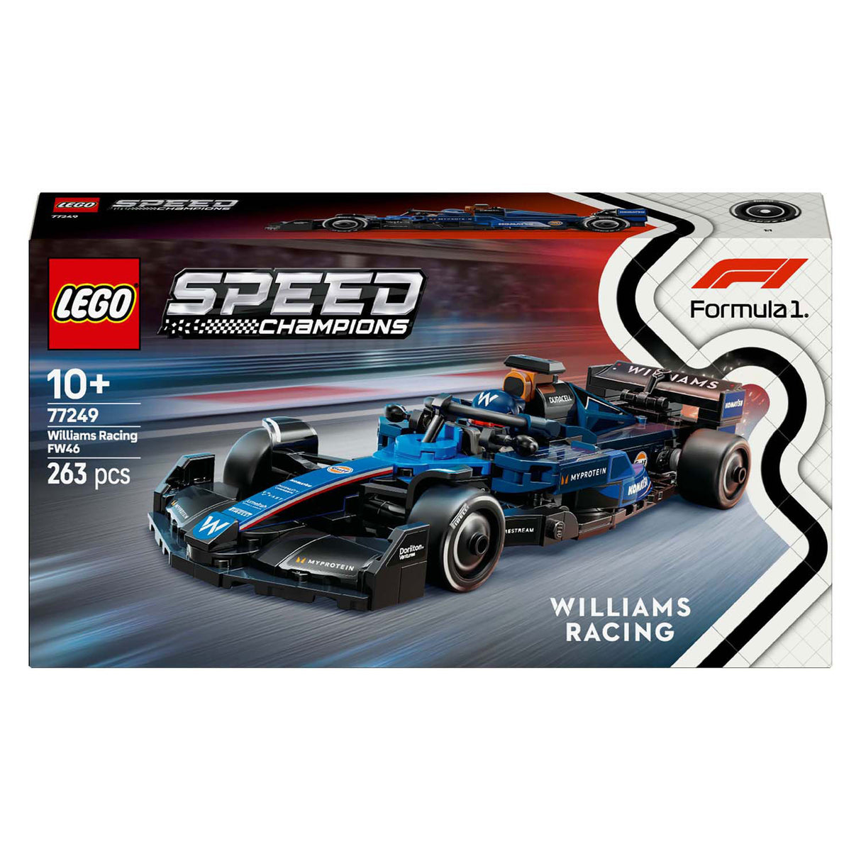 Lego Speed Champions 77249 Voiture de course Williams Racing FW46 F1