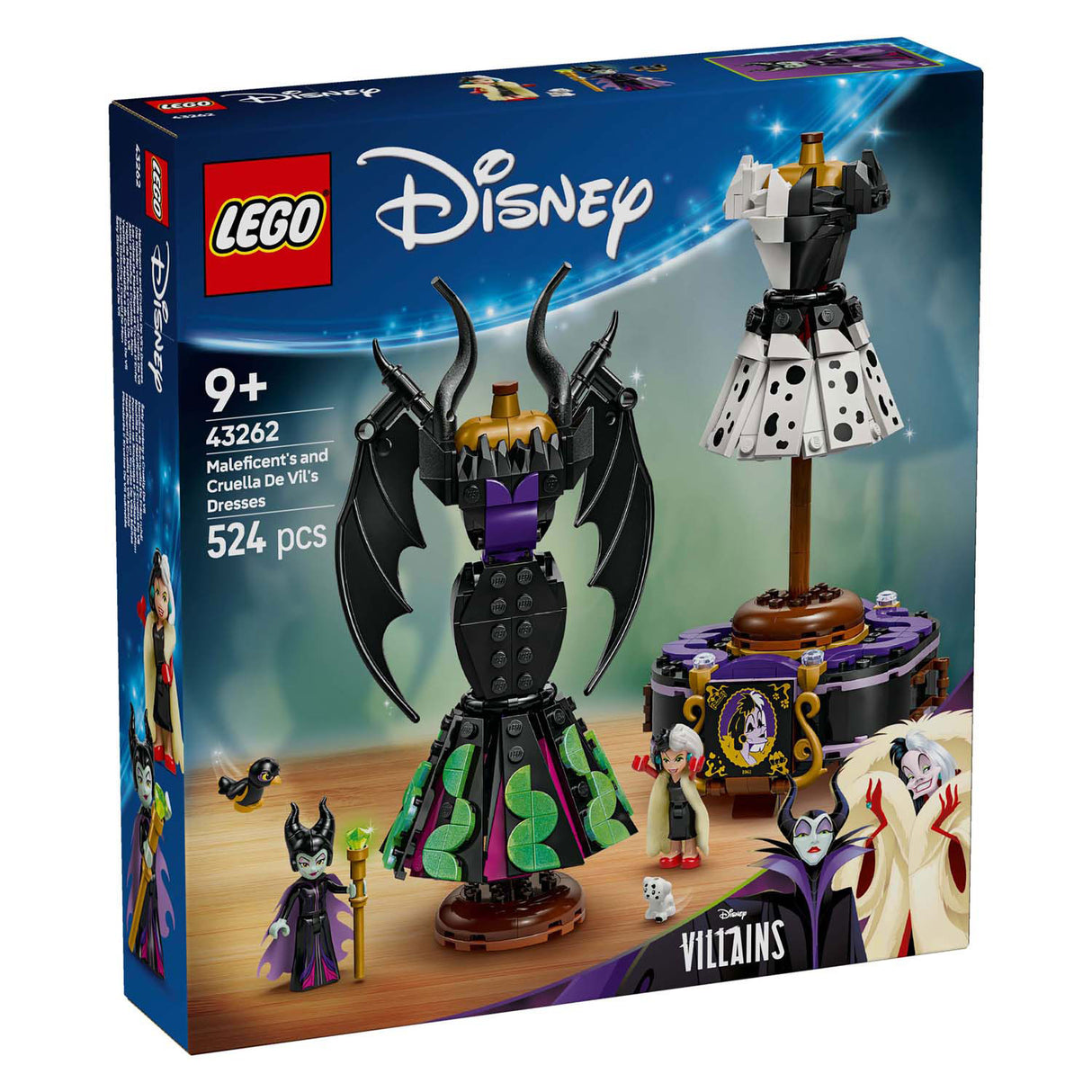 Lego Disney 43262 les robes de Maléfique et Cruella de vil