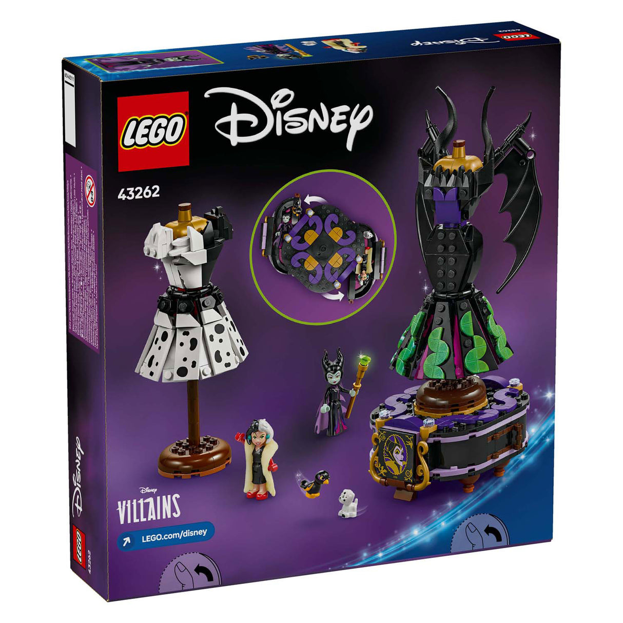 Lego Disney 43262 les robes de Maléfique et Cruella de vil