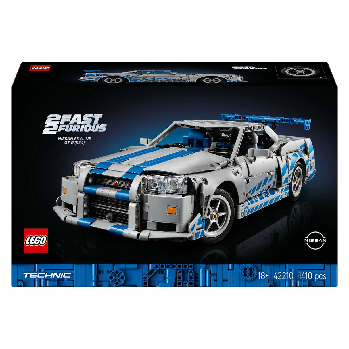 Voiture Lego ® Technic 2 Fast 2 Furious Nissan Skyline GT-R (R34) - 42210