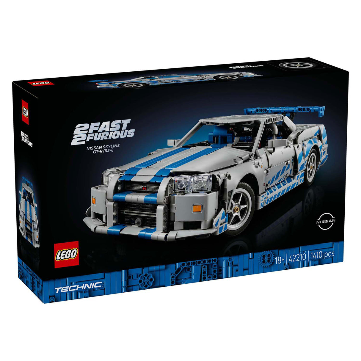 Voiture Lego ® Technic 2 Fast 2 Furious Nissan Skyline GT-R (R34) - 42210