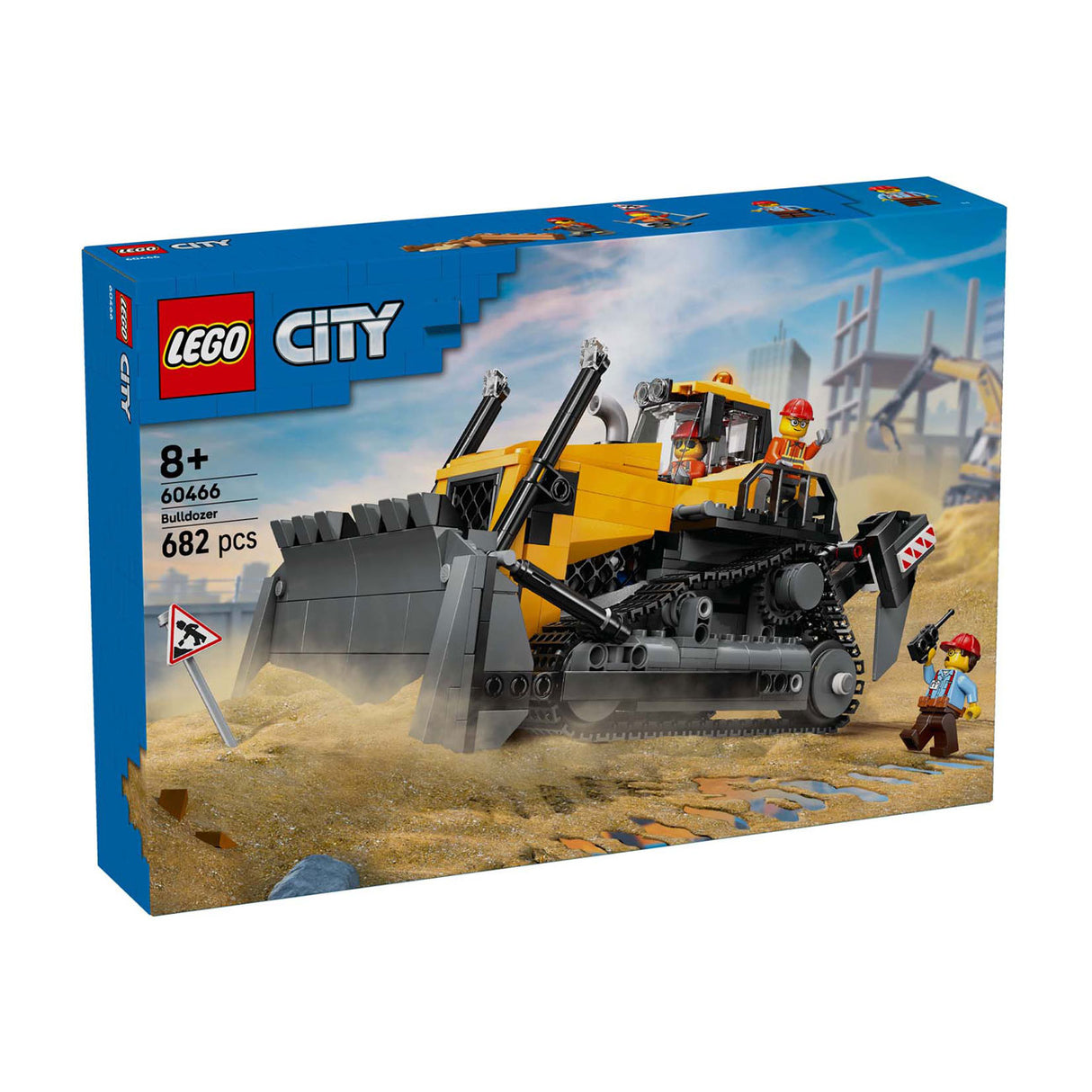 Lego city 60466 bulldozer jaune