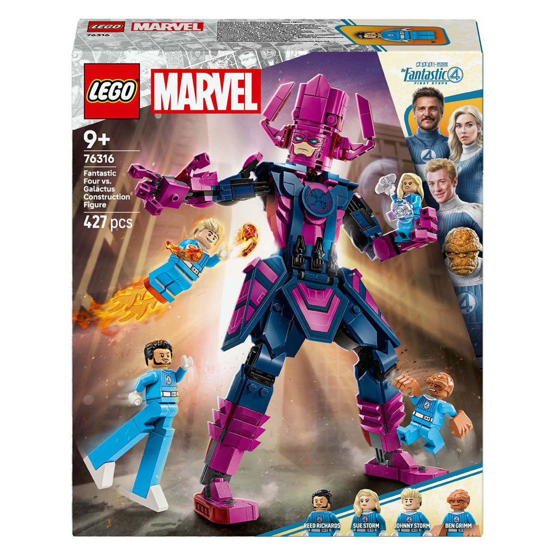 Lego Super Heroes Marvel 76316 Figurine de construction Les Quatre Fantastiques contre Galactus