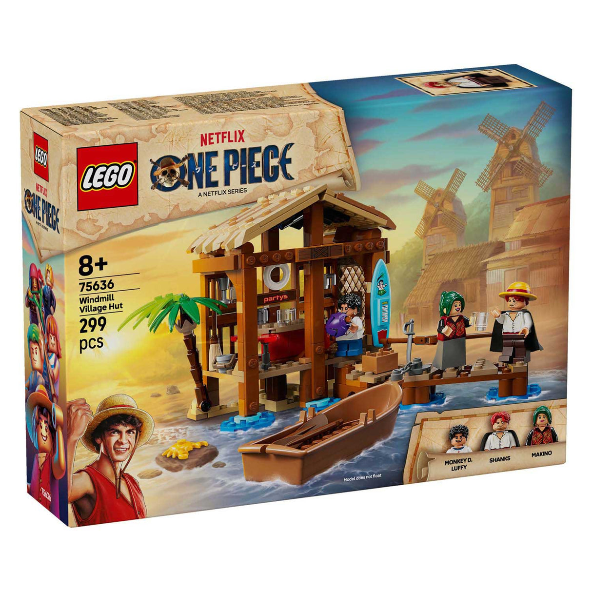 Lego ® une pièce cabane dans un village de moulin à vent - 75636