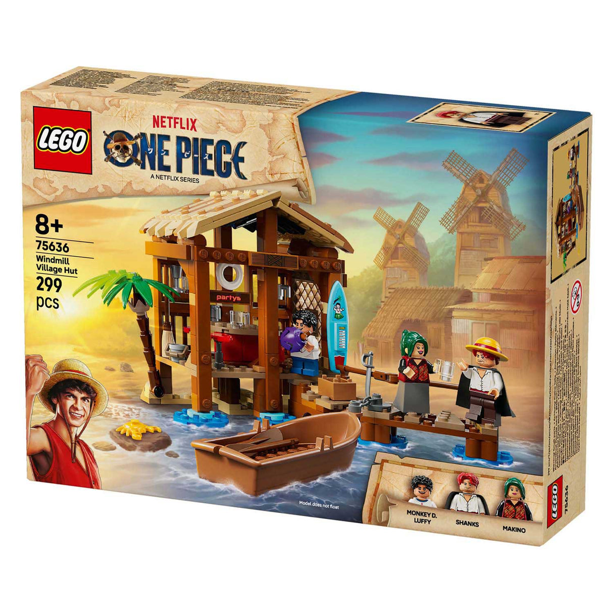 Lego ® une pièce cabane dans un village de moulin à vent - 75636