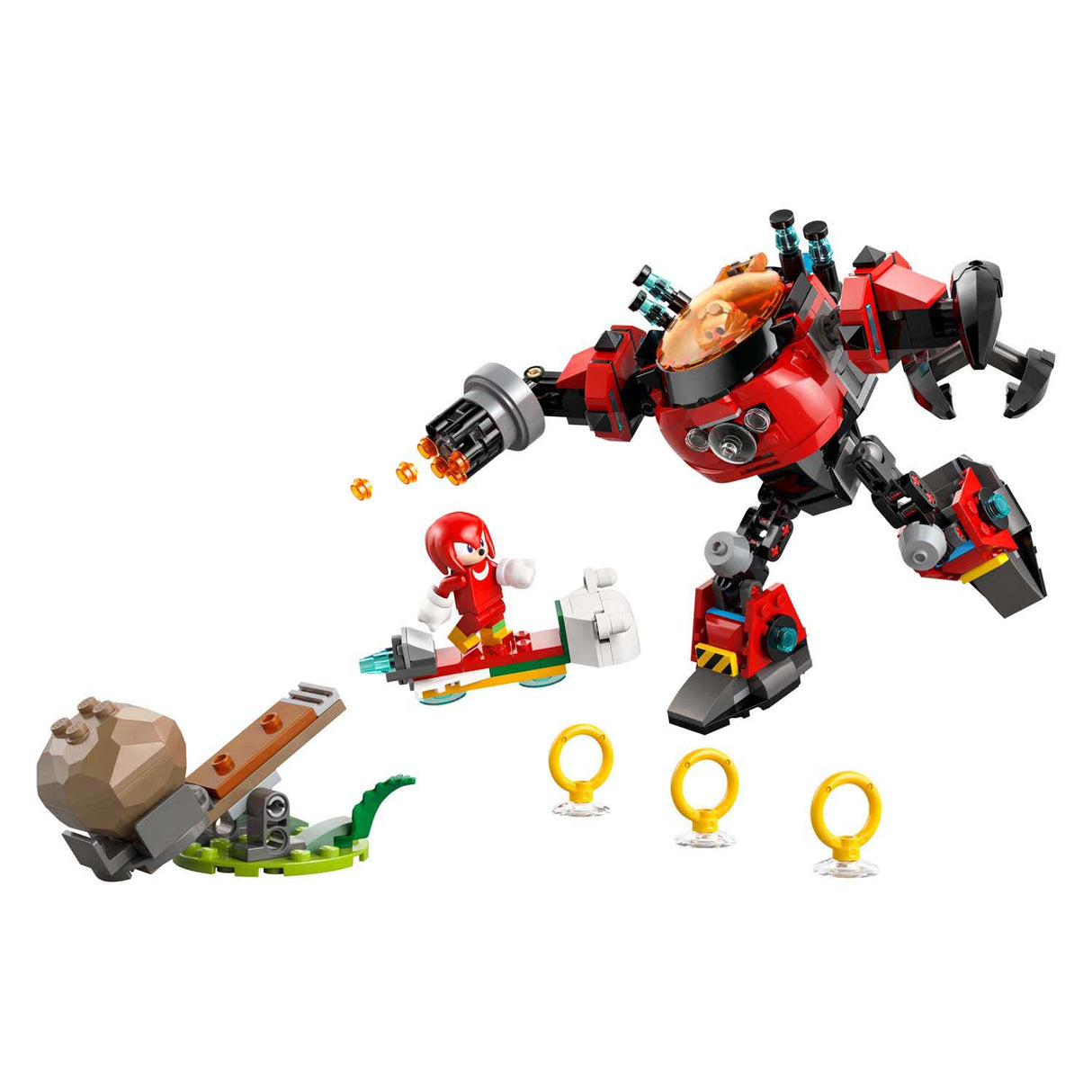 Lego Sonic 77005 Knuckles contre le robot broyeur d'œufs Dr. Eggman