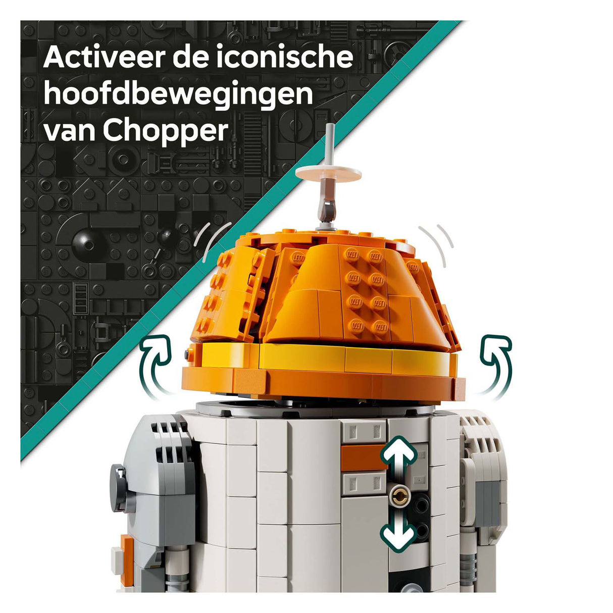 Lego ® star wars : ahsoka™ chopper (c1-10p)™ droïde astromech - 75416