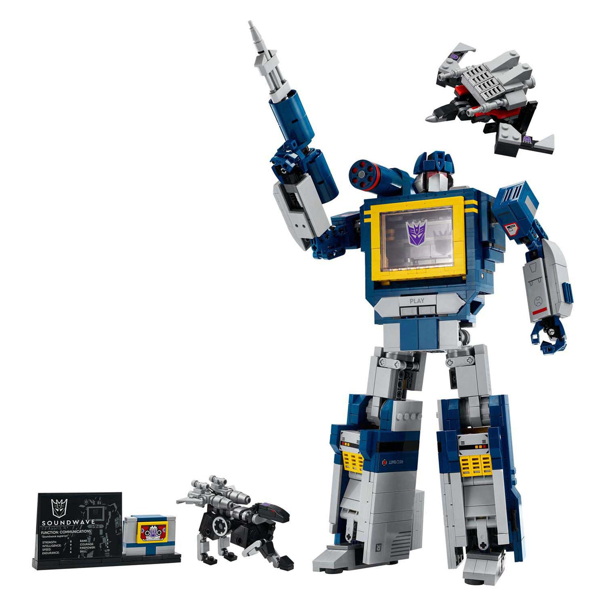 Lego ® icônes transformateurs : soundwave - collection transformateurs - 10358