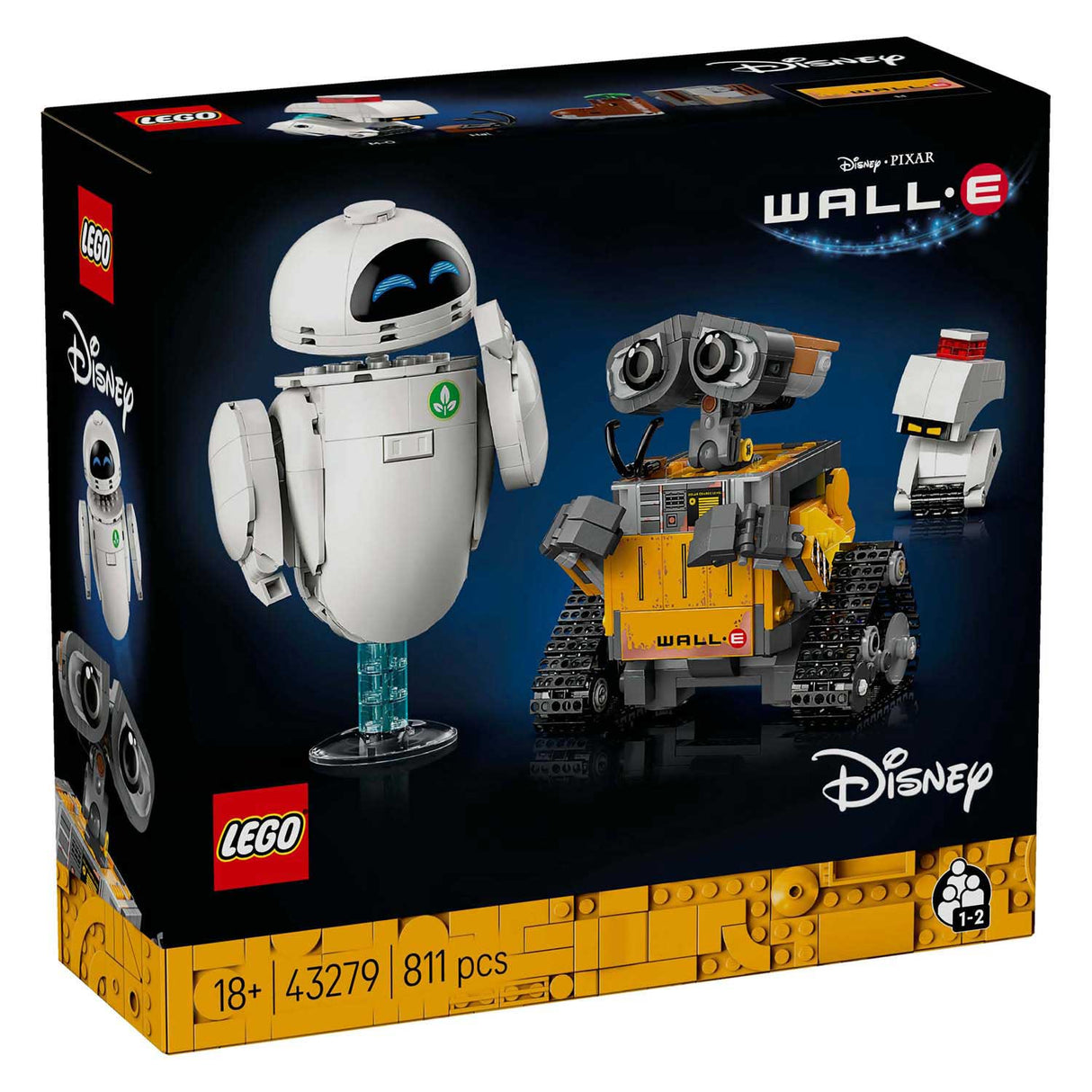 Disney LEGO 43279 Pixar Wall-E et Eve