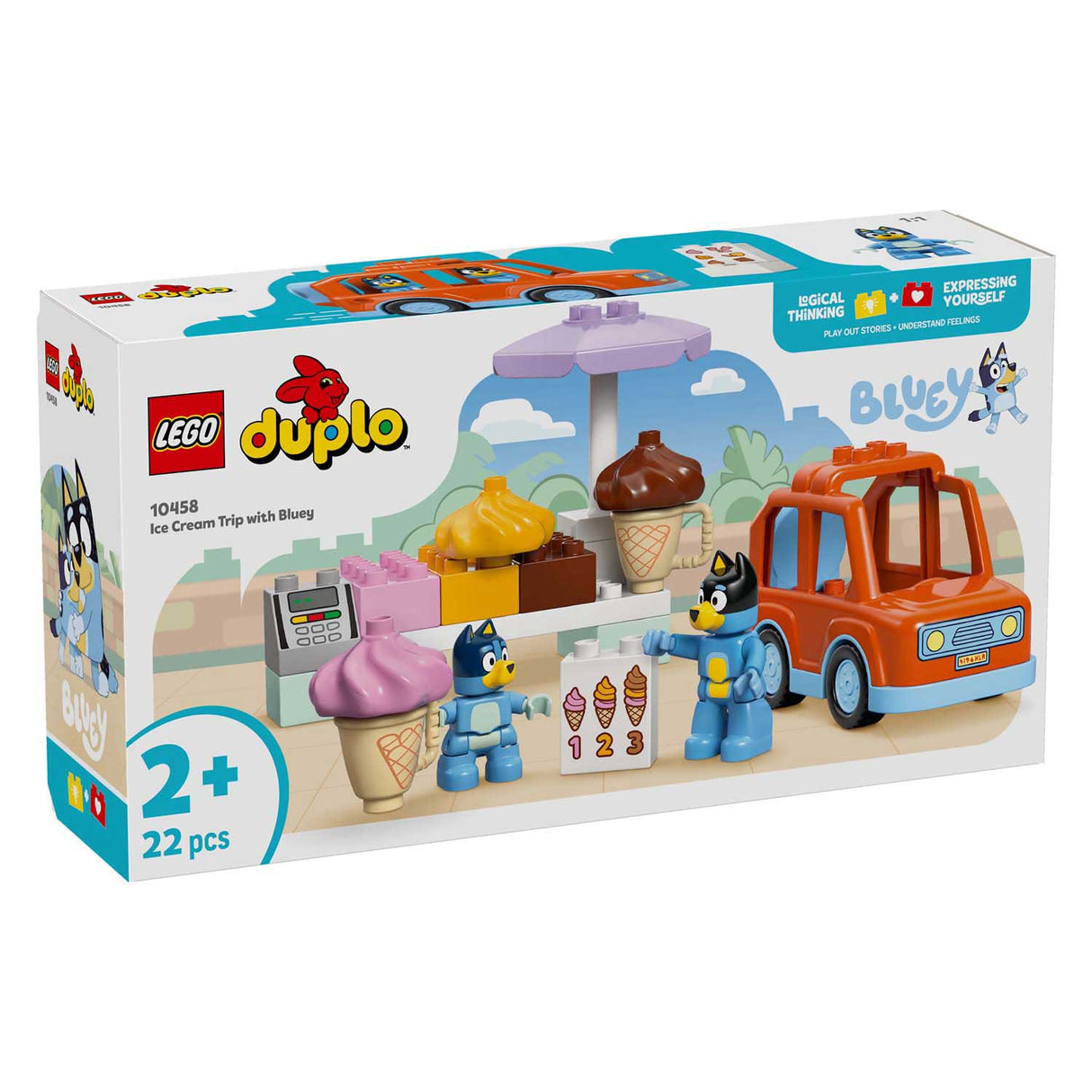 Lego ® duplo® bluey obtenez une glace avec bluey - 10458