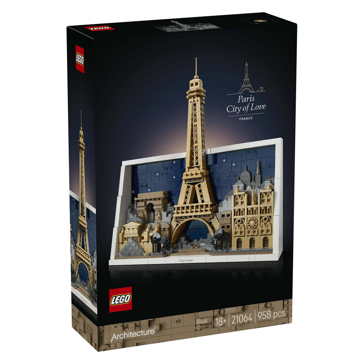 Lego ® architecture paris – ville de l'amour - 21064