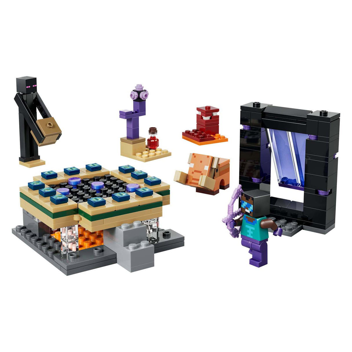 Lego minecraft 21584 voyage vers le bas et le portail final