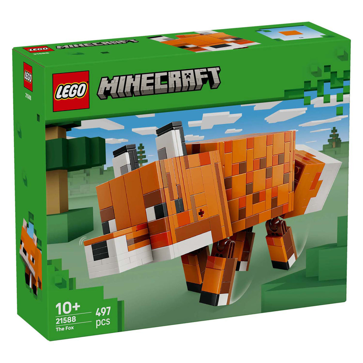 Lego minecraft le renard décoration de chambre de bébé et jouets animaux pour enfants - 21588