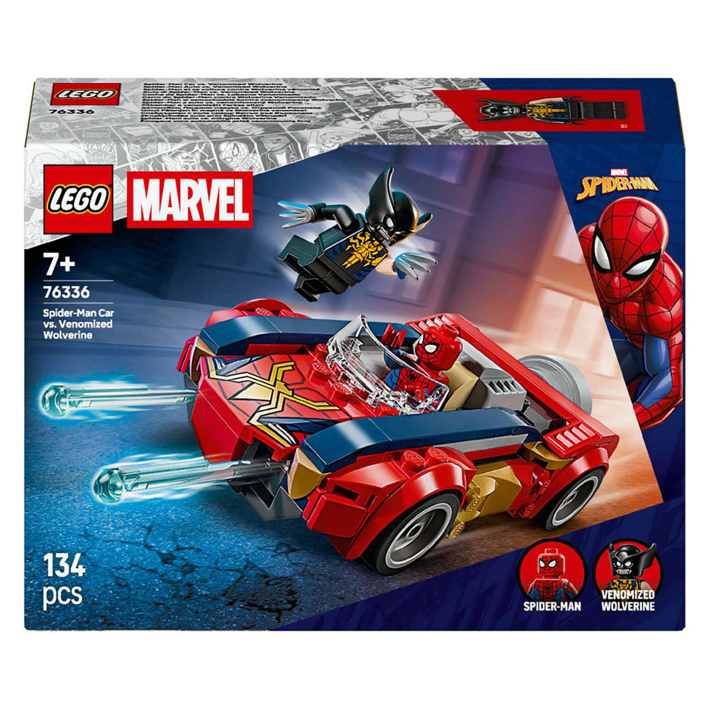 Lego super heros 76336 Marvel Spider-Man Car contre Wolverine venimisé