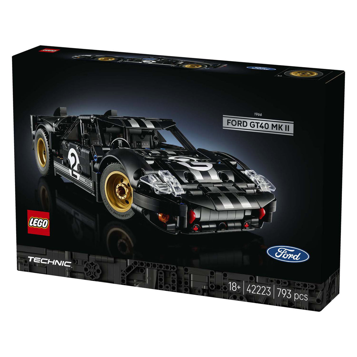 Lego technic 42223 1966 voiture de course Ford GT40 Mkii