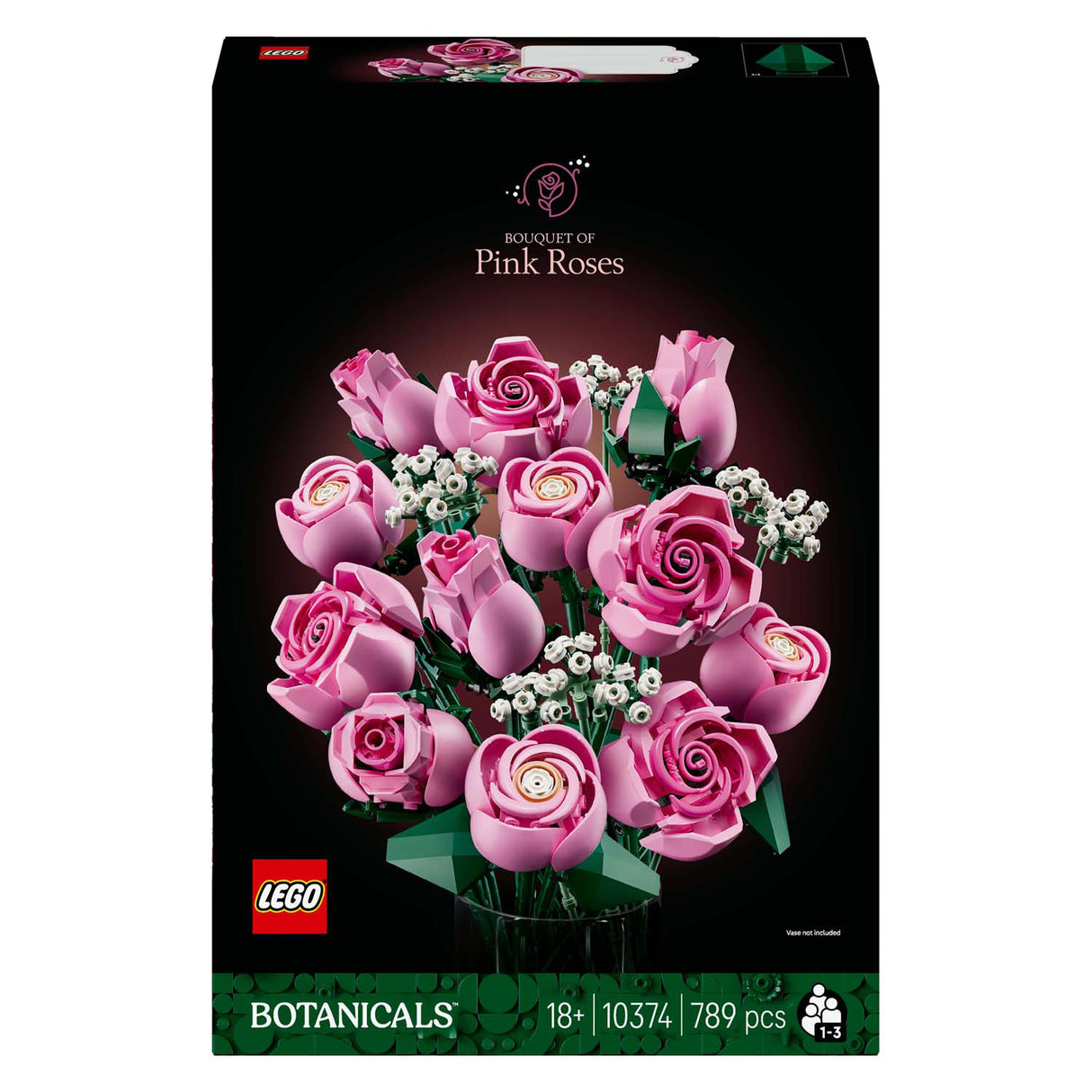 Lego botanicals roze rozenboeket - 10374