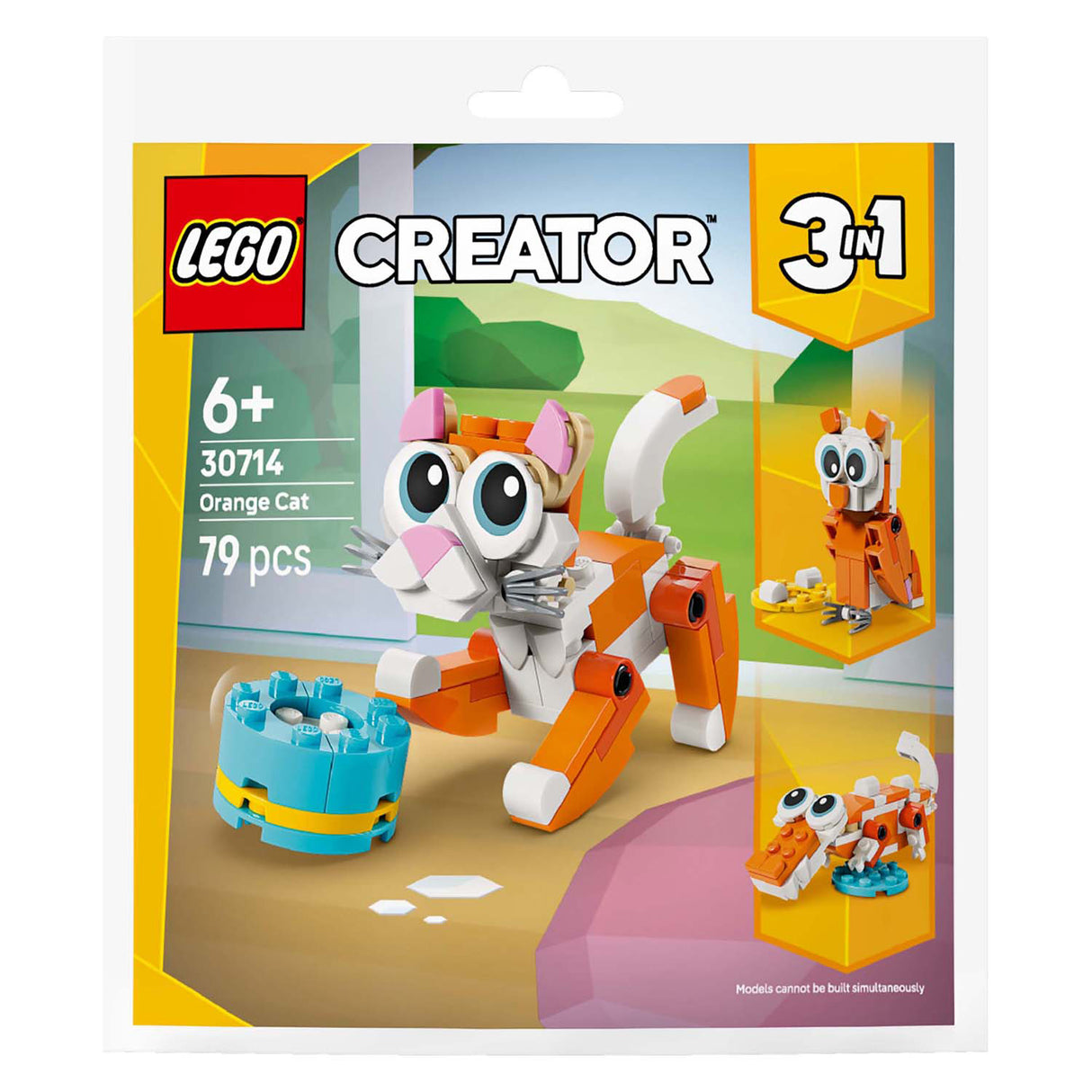 Lego 30714 sac chat orange | 10 pièces