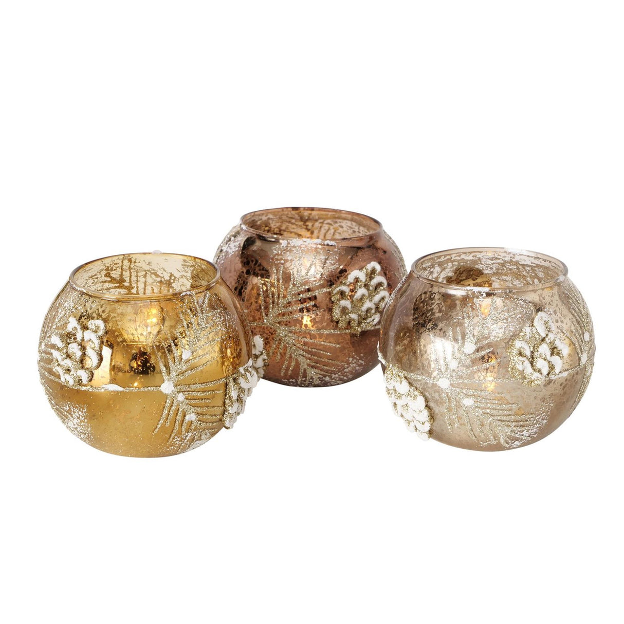 Boltze home lanterne sorino h8cm verre marron