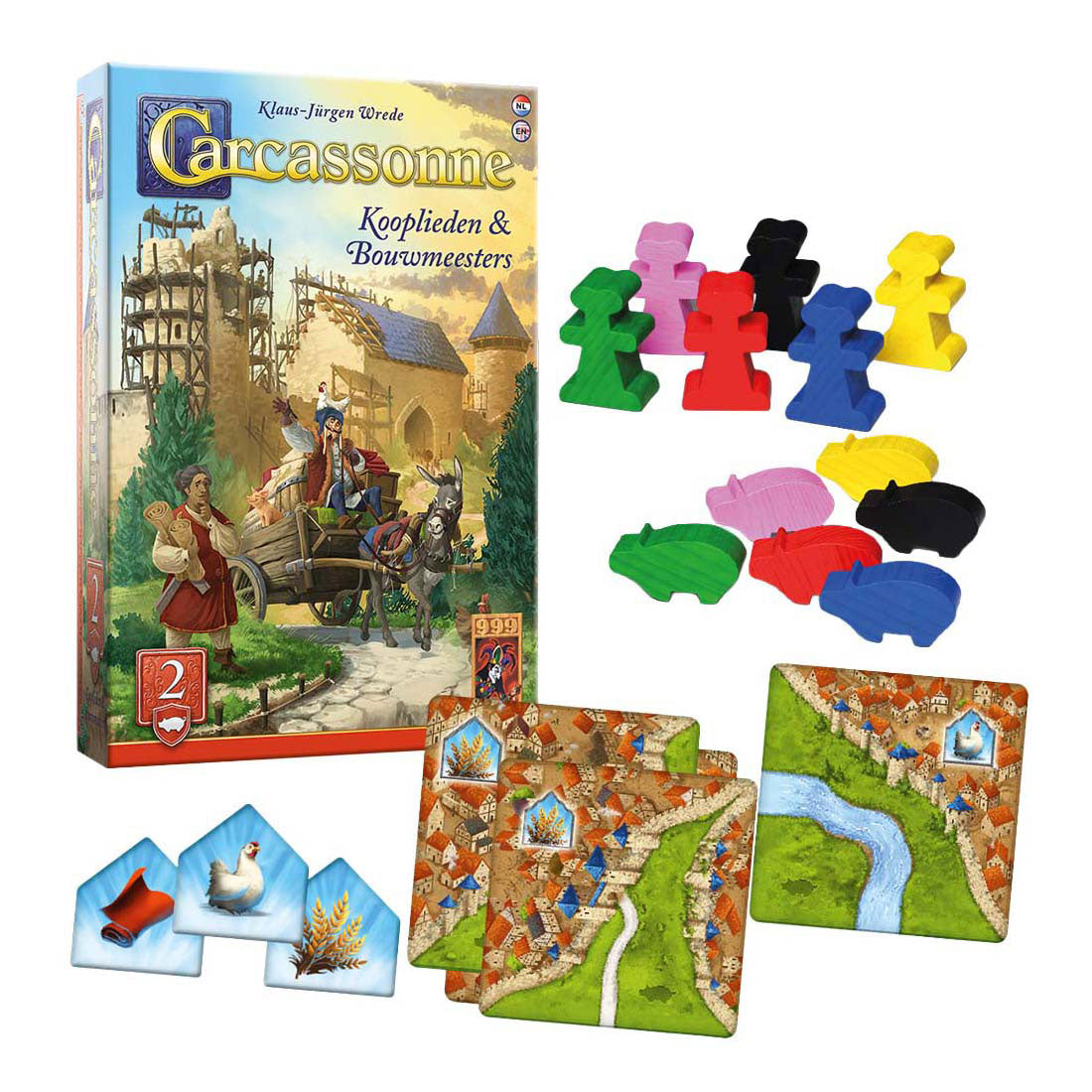 999games 999 games extension marchands constructeurs de carcassonne